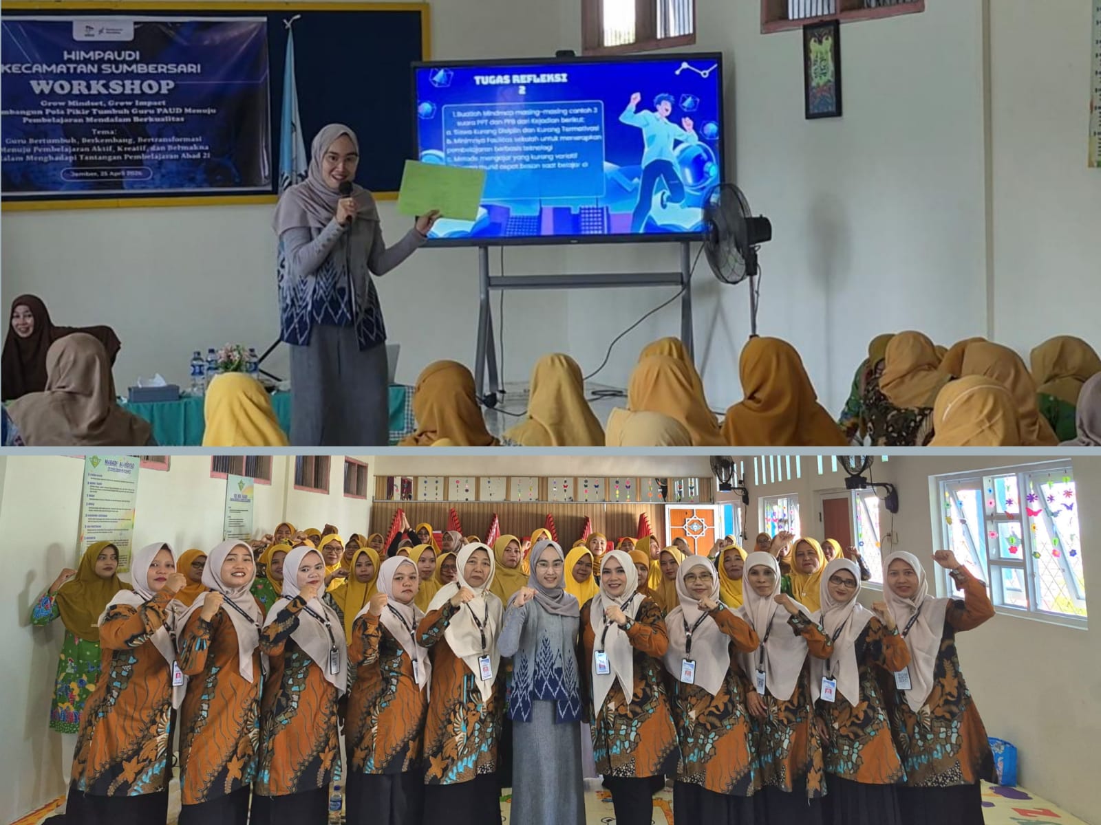Yuniarta Syarifatul Umami, S.Pd., M.Pd. saat menjadi narasumber dalam Workshop Pembelajaran Mendalam