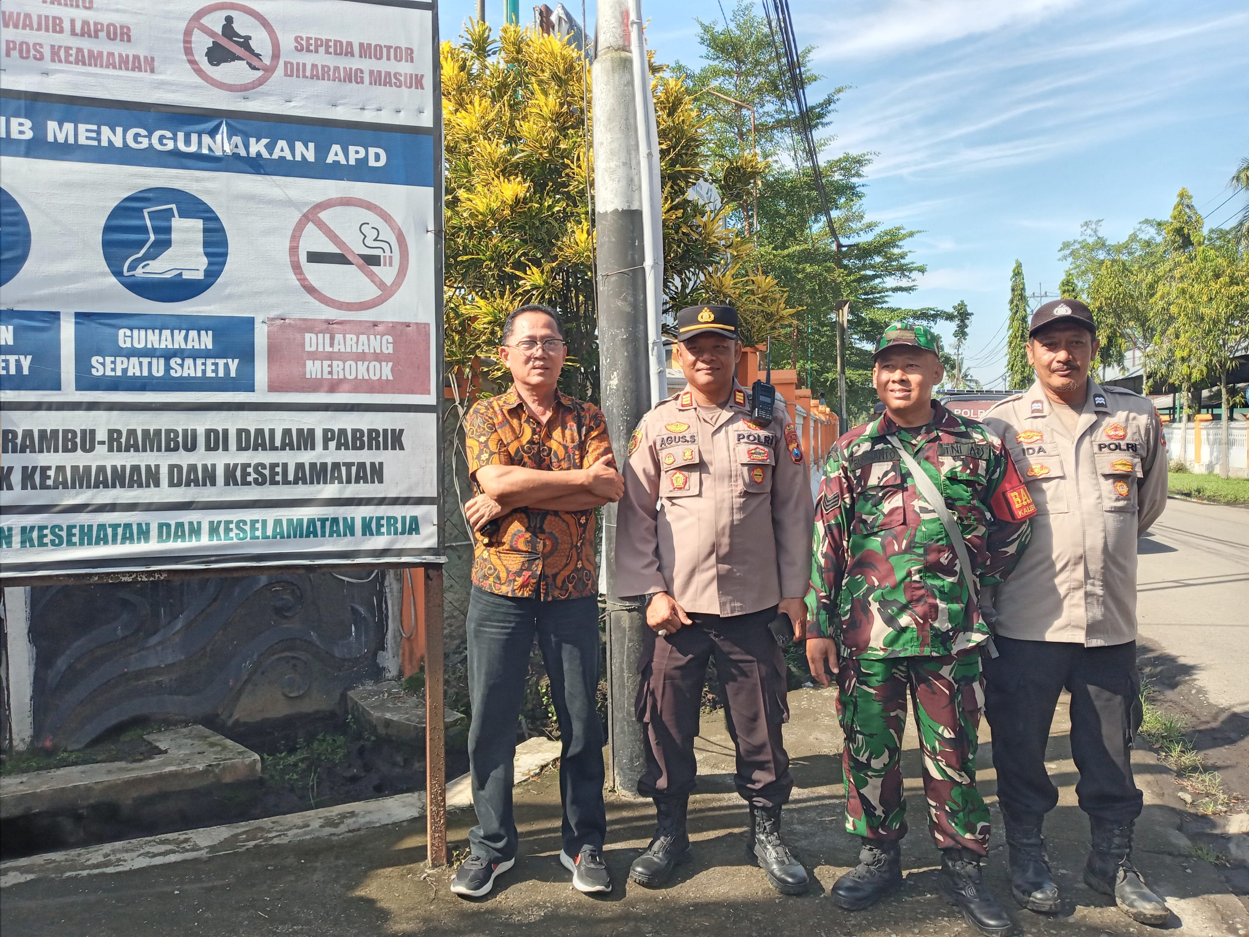 Polsek Jatiroto dan Kepala Keamanan PG Jatiroto