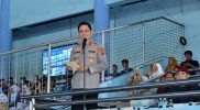 Kapolda Jambi Irjen Pol Krisno H Siregar bersama Gubernur Jambi Al Haris menghadiri sosialisasi pencegahan radikalisme digital dan bahaya game online bagi ribuan pelajar di GOR Kota Baru Jambi.